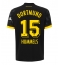 Strój piłkarski Borussia Dortmund Mats Hummels #15 Koszulka Wyjazdowej 2023-24 Krótki Rękaw