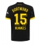 Strój piłkarski Borussia Dortmund Mats Hummels #15 Koszulka Wyjazdowej damskie 2023-24 Krótki Rękaw