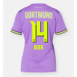 Strój piłkarski Borussia Dortmund Maximilian Beier #14 Koszulka Trzeciej damskie 2026-27 Krótki Rękaw