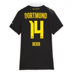 Strój piłkarski Borussia Dortmund Maximilian Beier #14 Koszulka Wyjazdowej damskie 2026-27 Krótki Rękaw