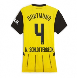Strój piłkarski Borussia Dortmund Nico Schlotterbeck #4 Koszulka Podstawowej damskie 2024-25 Krótki Rękaw
