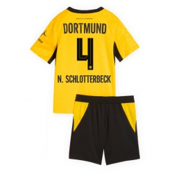 Strój piłkarski Borussia Dortmund Nico Schlotterbeck #4 Koszulka Podstawowej dziecięce 2026-27 Krótki Rękaw (+ Krótkie spodenki)