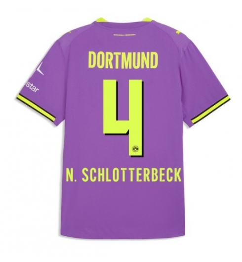 Strój piłkarski Borussia Dortmund Nico Schlotterbeck #4 Koszulka Trzeciej 2026-27 Krótki Rękaw Strój piłkarski Borussia Dortmund Nico Schlotterbeck #4 Koszulka Trzeciej 2026-27 Krótki Rękaw