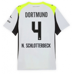 Strój piłkarski Borussia Dortmund Nico Schlotterbeck #4 Koszulka Wyjazdowej 2025-26 Krótki Rękaw