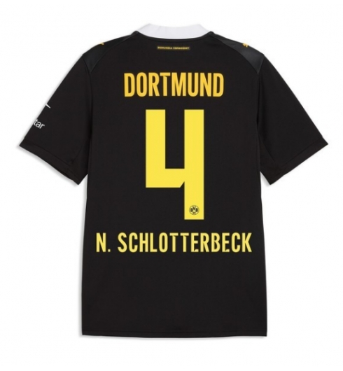 Strój piłkarski Borussia Dortmund Nico Schlotterbeck #4 Koszulka Wyjazdowej 2026-27 Krótki Rękaw Strój piłkarski Borussia Dortmund Nico Schlotterbeck #4 Koszulka Wyjazdowej 2026-27 Krótki Rękaw