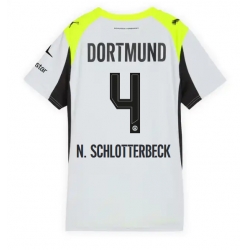 Strój piłkarski Borussia Dortmund Nico Schlotterbeck #4 Koszulka Wyjazdowej damskie 2025-26 Krótki Rękaw