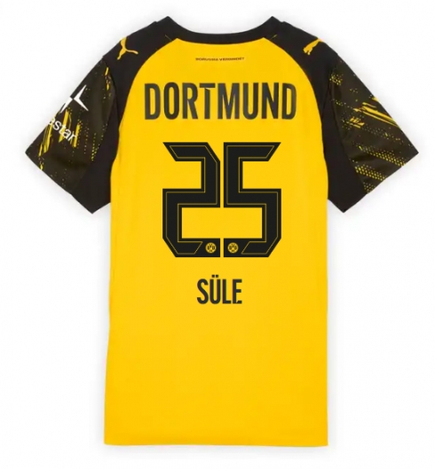Strój piłkarski Borussia Dortmund Niklas Sule #25 Koszulka Podstawowej damskie 2025-26 Krótki Rękaw Strój piłkarski Borussia Dortmund Niklas Sule #25 Koszulka Podstawowej damskie 2025-26 Krótki Rękaw