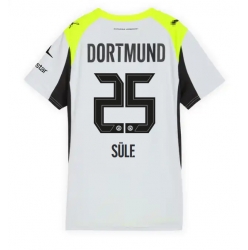 Strój piłkarski Borussia Dortmund Niklas Sule #25 Koszulka Wyjazdowej damskie 2025-26 Krótki Rękaw
