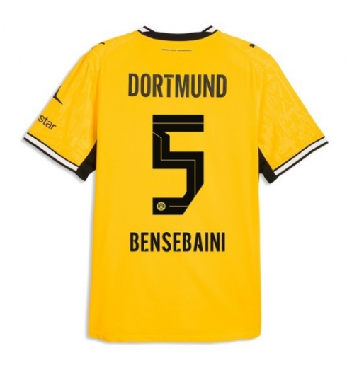 Strój piłkarski Borussia Dortmund Ramy Bensebaini #5 Koszulka Podstawowej 2026-27 Krótki Rękaw Strój piłkarski Borussia Dortmund Ramy Bensebaini #5 Koszulka Podstawowej 2026-27 Krótki Rękaw