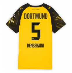 Strój piłkarski Borussia Dortmund Ramy Bensebaini #5 Koszulka Podstawowej damskie 2025-26 Krótki Rękaw