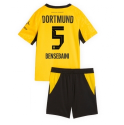 Strój piłkarski Borussia Dortmund Ramy Bensebaini #5 Koszulka Podstawowej dziecięce 2026-27 Krótki Rękaw (+ Krótkie spodenki)