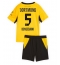 Strój piłkarski Borussia Dortmund Ramy Bensebaini #5 Koszulka Podstawowej dziecięce 2026-27 Krótki Rękaw (+ Krótkie spodenki)