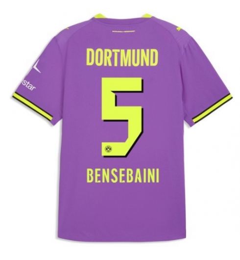 Strój piłkarski Borussia Dortmund Ramy Bensebaini #5 Koszulka Trzeciej 2026-27 Krótki Rękaw Strój piłkarski Borussia Dortmund Ramy Bensebaini #5 Koszulka Trzeciej 2026-27 Krótki Rękaw