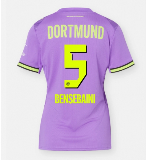 Strój piłkarski Borussia Dortmund Ramy Bensebaini #5 Koszulka Trzeciej damskie 2026-27 Krótki Rękaw Strój piłkarski Borussia Dortmund Ramy Bensebaini #5 Koszulka Trzeciej damskie 2026-27 Krótki Rękaw