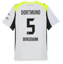 Strój piłkarski Borussia Dortmund Ramy Bensebaini #5 Koszulka Wyjazdowej 2025-26 Krótki Rękaw