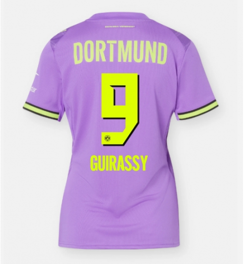 Strój piłkarski Borussia Dortmund Serhou Guirassy #9 Koszulka Trzeciej damskie 2026-27 Krótki Rękaw Strój piłkarski Borussia Dortmund Serhou Guirassy #9 Koszulka Trzeciej damskie 2026-27 Krótki Rękaw