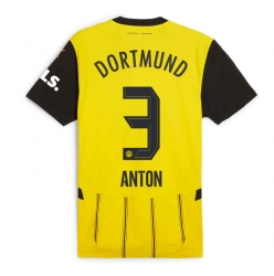Strój piłkarski Borussia Dortmund Waldemar Anton #3 Koszulka Podstawowej 2024-25 Krótki Rękaw