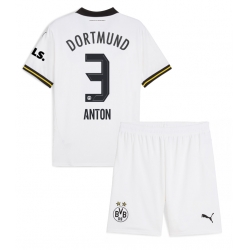 Strój piłkarski Borussia Dortmund Waldemar Anton #3 Koszulka Trzeciej dziecięce 2024-25 Krótki Rękaw (+ Krótkie spodenki)