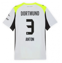 Strój piłkarski Borussia Dortmund Waldemar Anton #3 Koszulka Wyjazdowej 2025-26 Krótki Rękaw
