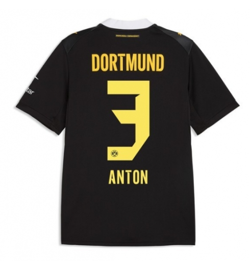 Strój piłkarski Borussia Dortmund Waldemar Anton #3 Koszulka Wyjazdowej 2026-27 Krótki Rękaw Strój piłkarski Borussia Dortmund Waldemar Anton #3 Koszulka Wyjazdowej 2026-27 Krótki Rękaw