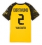 Strój piłkarski Borussia Dortmund Yan Couto #2 Koszulka Podstawowej damskie 2025-26 Krótki Rękaw