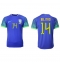 Strój piłkarski Brazylia Eder Militao #14 Koszulka Wyjazdowej MŚ 2022 Krótki Rękaw