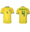 Strój piłkarski Brazylia Marquinhos #4 Koszulka Podstawowej MŚ 2022 Krótki Rękaw