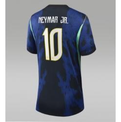 Strój piłkarski Brazylia Neymar Jr #10 Koszulka Wyjazdowej damskie MŚ 2026 Krótki Rękaw