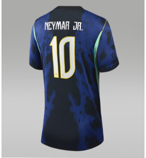Strój piłkarski Brazylia Neymar Jr #10 Koszulka Wyjazdowej damskie MŚ 2026 Krótki Rękaw Strój piłkarski Brazylia Neymar Jr #10 Koszulka Wyjazdowej damskie MŚ 2026 Krótki Rękaw