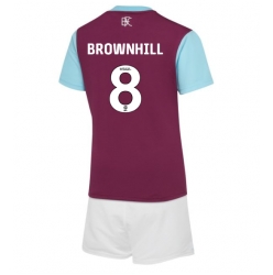 Strój piłkarski Burnley Josh Brownhill #8 Koszulka Podstawowej dziecięce 2024-25 Krótki Rękaw (+ Krótkie spodenki)