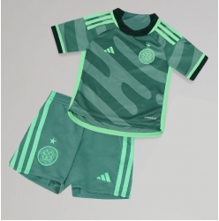 Strój piłkarski Celtic Koszulka Trzeciej dziecięce 2023-24 Krótki Rękaw (+ Krótkie spodenki)