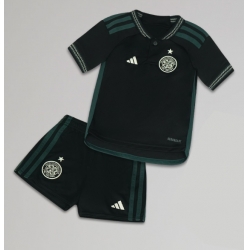 Strój piłkarski Celtic Koszulka Wyjazdowej dziecięce 2023-24 Krótki Rękaw (+ Krótkie spodenki)