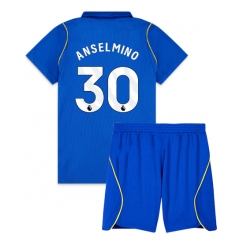 Strój piłkarski Chelsea Aaron Anselmino #30 Koszulka Podstawowej dziecięce 2026-27 Krótki Rękaw (+ Krótkie spodenki)