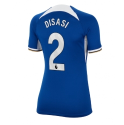Strój piłkarski Chelsea Axel Disasi #2 Koszulka Podstawowej damskie 2023-24 Krótki Rękaw