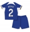 Strój piłkarski Chelsea Axel Disasi #2 Koszulka Podstawowej dziecięce 2023-24 Krótki Rękaw (+ Krótkie spodenki)