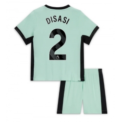 Strój piłkarski Chelsea Axel Disasi #2 Koszulka Trzeciej dziecięce 2023-24 Krótki Rękaw (+ Krótkie spodenki)