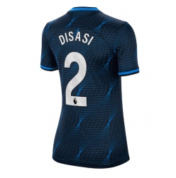 Strój piłkarski Chelsea Axel Disasi #2 Koszulka Wyjazdowej damskie 2023-24 Krótki Rękaw