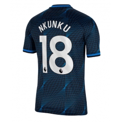 Strój piłkarski Chelsea Christopher Nkunku #18 Koszulka Wyjazdowej 2023-24 Krótki Rękaw