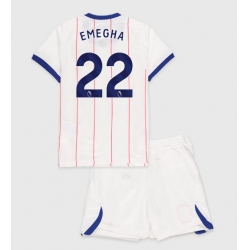 Strój piłkarski Chelsea Emmanuel Emegha #22 Koszulka Trzeciej dziecięce 2026-27 Krótki Rękaw (+ Krótkie spodenki)