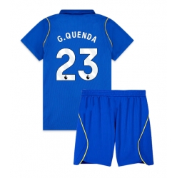 Strój piłkarski Chelsea Geovany Quenda #23 Koszulka Podstawowej dziecięce 2026-27 Krótki Rękaw (+ Krótkie spodenki)