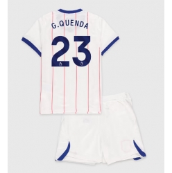 Strój piłkarski Chelsea Geovany Quenda #23 Koszulka Trzeciej dziecięce 2026-27 Krótki Rękaw (+ Krótkie spodenki)