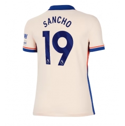 Strój piłkarski Chelsea Jadon Sancho #19 Koszulka Wyjazdowej damskie 2024-25 Krótki Rękaw