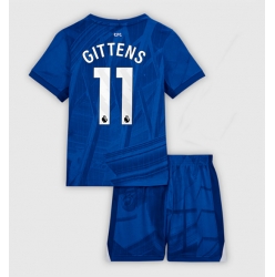Strój piłkarski Chelsea Jamie Gittens #11 Koszulka Podstawowej dziecięce 2025-26 Krótki Rękaw (+ Krótkie spodenki)