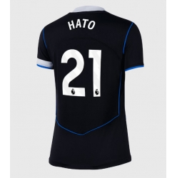 Strój piłkarski Chelsea Jorrel Hato #21 Koszulka Trzeciej damskie 2025-26 Krótki Rękaw