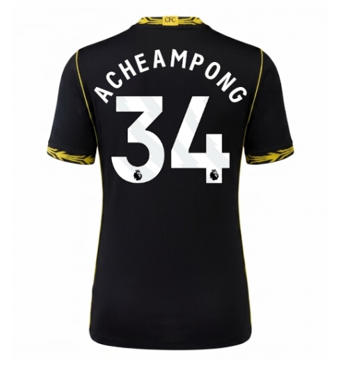 Strój piłkarski Chelsea Josh Acheampong #34 Koszulka Wyjazdowej damskie 2026-27 Krótki Rękaw Strój piłkarski Chelsea Josh Acheampong #34 Koszulka Wyjazdowej damskie 2026-27 Krótki Rękaw