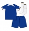 Strój piłkarski Chelsea Koszulka Podstawowej dziecięce 2023-24 Krótki Rękaw (+ Krótkie spodenki)