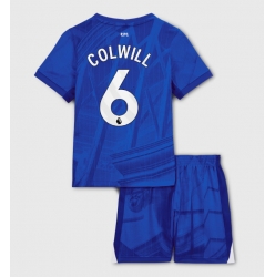 Strój piłkarski Chelsea Levi Colwill #6 Koszulka Podstawowej dziecięce 2025-26 Krótki Rękaw (+ Krótkie spodenki)