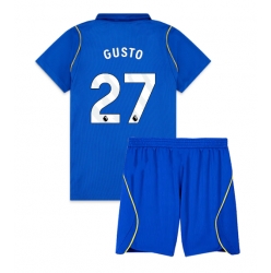 Strój piłkarski Chelsea Malo Gusto #27 Koszulka Podstawowej dziecięce 2026-27 Krótki Rękaw (+ Krótkie spodenki)