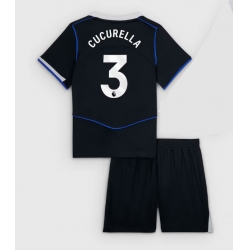 Strój piłkarski Chelsea Marc Cucurella #3 Koszulka Trzeciej dziecięce 2025-26 Krótki Rękaw (+ Krótkie spodenki)