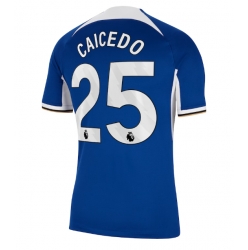 Strój piłkarski Chelsea Moises Caicedo #25 Koszulka Podstawowej 2023-24 Krótki Rękaw